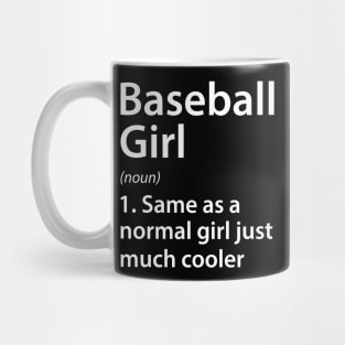 Baseball Girl Definition Mug